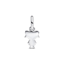 Le Charm pendentif Pandora Moments, petite fille heureuse en argent 925/1000 et métal doré or jaune 585/1000, 763601C00