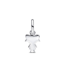 Le Charm pendentif Pandora Moments, petite fille heureuse en argent 925/1000 et métal doré or jaune 585/1000, 763601C00