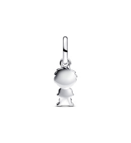 Le Charm pendentif Pandora Moments, petit garçon heureux en argent 925/1000 et métal doré or jaune 585/1000, 763602C00