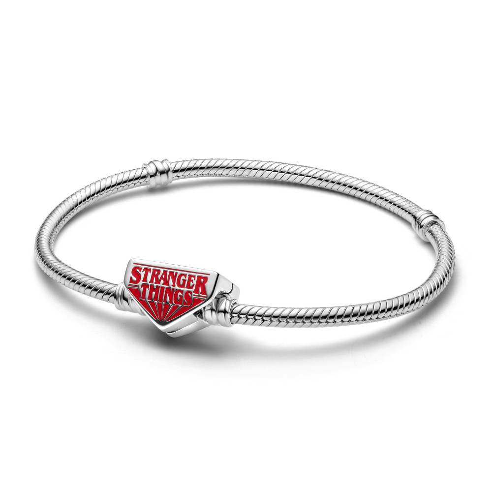 Bracelet Pandora Moments, mailles serpent, stranger things en argent 925/1000, 593572C01