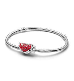 Bracelet Pandora Moments, mailles serpent, stranger things en argent 925/1000, 593572C01