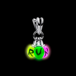 Le Charm pendentif Pandora, Stranger Things Run luminescent, Argent 925/1000, 793568C01