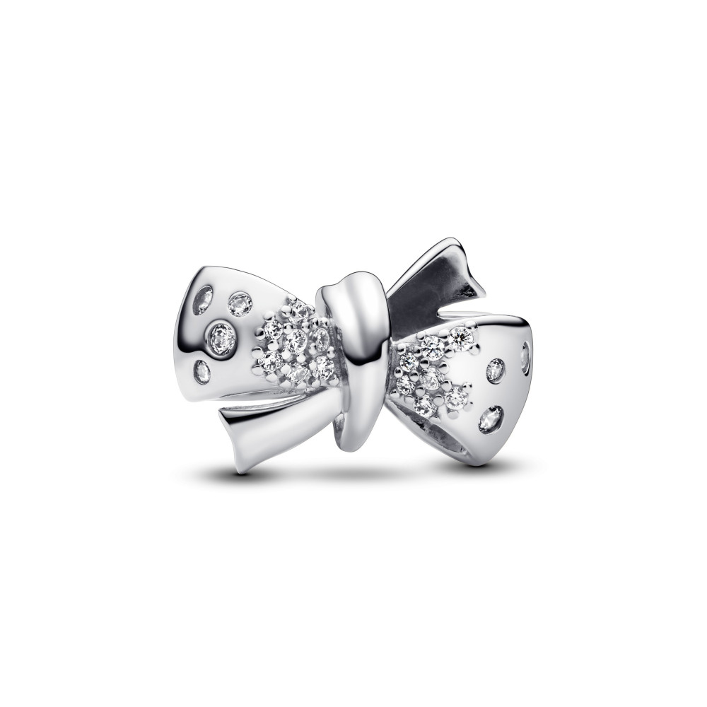 Charm Pandora Moments, noeud scintillant, en argent 925/1000, 793442C01