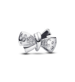 Charm Pandora Moments, noeud scintillant, en argent 925/1000, 793442C01