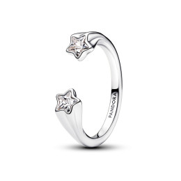 Bague Pandora, ouverte étoiles filantes en argent 925/1000, 193582C01
