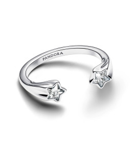 La Bague Pandora, ouverte étoiles filantes en argent 925/1000, 193582C01