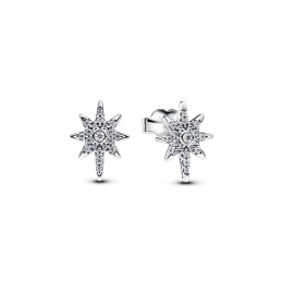 Boucles d'oreilles Pandora , étoile polaire scintillante en argent 925/1000, 293587C01