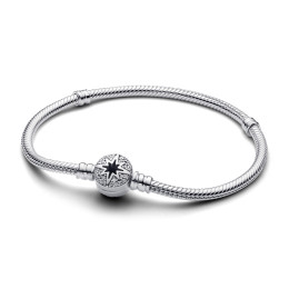 Bracelet Pandora Moments, mailles serpent,étoile polaire en argent 925/1000, 593584C01