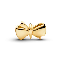 Le Charm Pandora Moments, noeud scintillant, en métal doré or jaune 585/1000, 763442C01