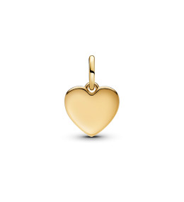Le Charm pendentif Pandora Moments, coeur love, en métal doré or jaune 585/1000, 763604C01