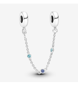 Le Charm Chaîne de Confort, Pandora moments, triple pierre bleue, en Argent 925/1000 791688C01-05.