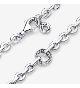 Le Bracelet chaîne Pandora Signature, pavé audacieux, argent 925/1000, 592777C01.