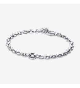 Le Bracelet chaîne Pandora Signature, pavé audacieux, argent 925/1000, 592777C01.