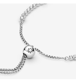 Bracelets - Bijoux - PANDORA - Bracelet Pandora, Rivière Coulissant Scintillant, en argent 925/1000 599375C01-1