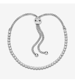 Bracelets - Bijoux - PANDORA - Bracelet Pandora, Rivière Coulissant Scintillant, en argent 925/1000 599375C01-1