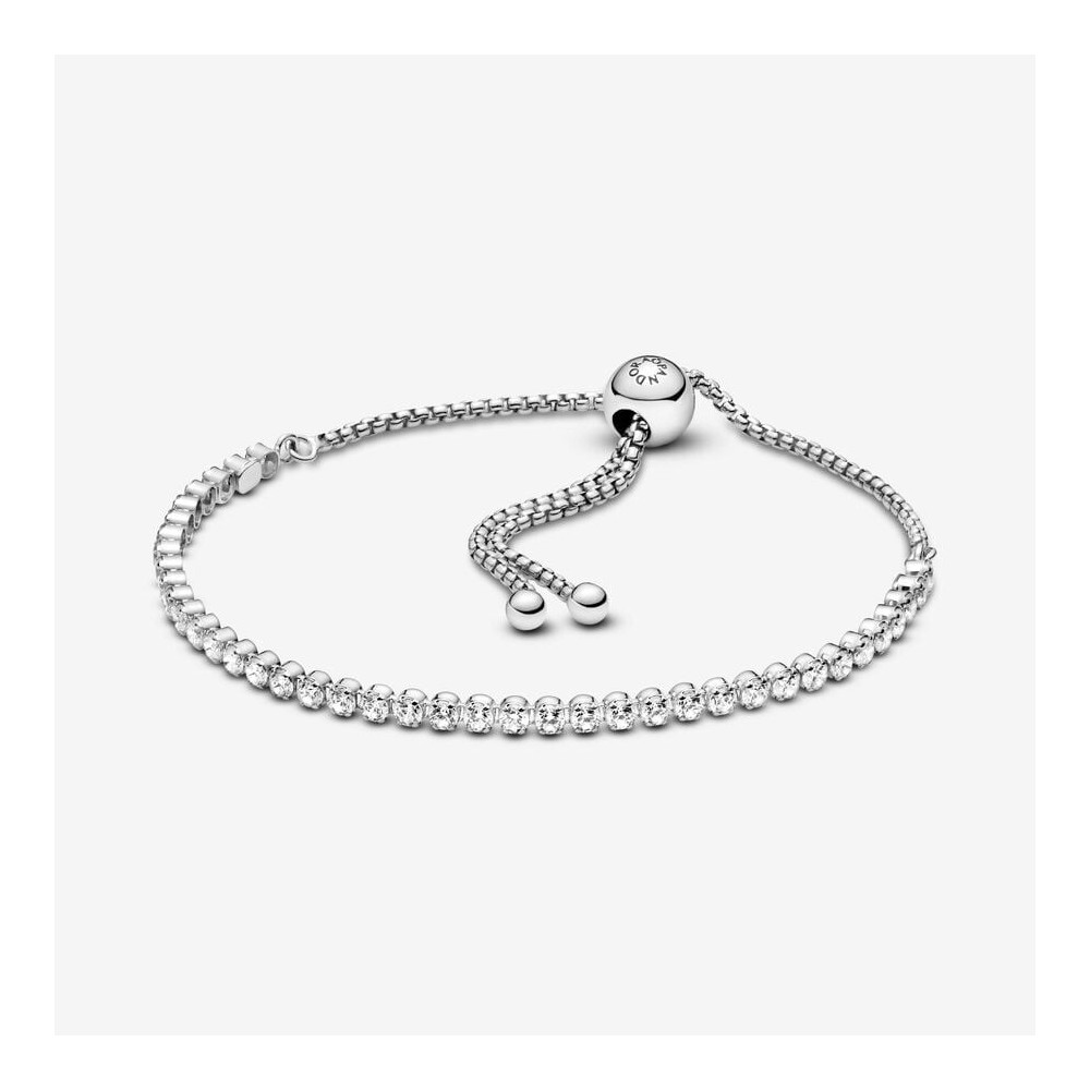 Bracelets - Bijoux - PANDORA - Bracelet Pandora, Rivière Coulissant Scintillant, en argent 925/1000 599375C01-1