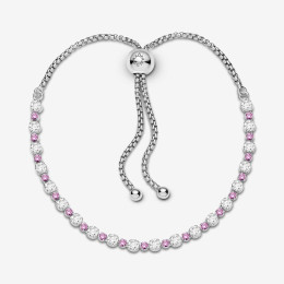 Bracelets - Bijoux - PANDORA - Bracelet Pandora, Rivière Coulissant Scintillant, en argent 925/1000 599377C02-1
