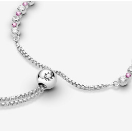 Bracelets - Bijoux - PANDORA - Bracelet Pandora, Rivière Coulissant Scintillant, en argent 925/1000 599377C02-1