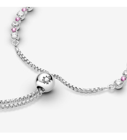 Bracelets - Bijoux - PANDORA - Bracelet Pandora, Rivière Coulissant Scintillant, en argent 925/1000 599377C02-1