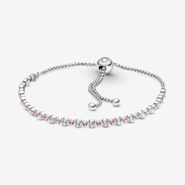 Bracelets - Bijoux - PANDORA - Bracelet Pandora, Rivière Coulissant Scintillant, en argent 925/1000 599377C02-1