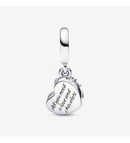 Le Charm pendentif Pandora moments, boîte de chocolats coeur ouvrable, en argent 925/1000, 792587C01
