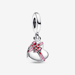 Le Charm pendentif Pandora moments, boîte de chocolats coeur ouvrable, en argent 925/1000, 792587C01