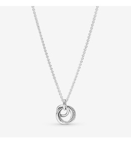 Collier Pandora, Pendentif Cercles, Ma Famille Pour Toujours, en argent 925/1000 391455C01-60