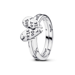 Bague Pandora, Séparable Stranger Things Friends Don't Lie en argent 925/1000, 193575C00