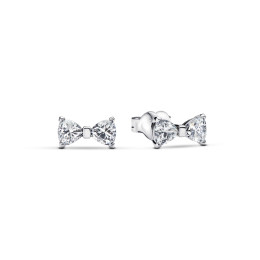 Boucles d'oreilles Pandora , noeud scintillant en argent 925/1000, 293542C01