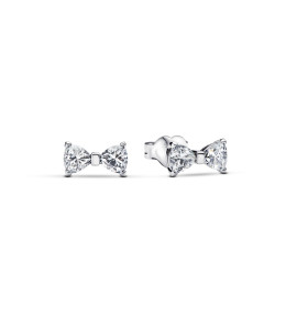 Boucles d'oreilles Pandora , noeud scintillant en argent 925/1000, 293542C01