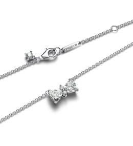 Le Collier Pandora, noeud scintillant en argent 925/1000, 393509C01-45