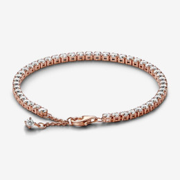 Le Bracelet Pandora Timeless, rivière scintillant, en métal doré or rose 585/1000, 581469C01