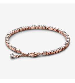Le Bracelet Pandora Timeless, rivière scintillant, en métal doré or rose 585/1000, 581469C01