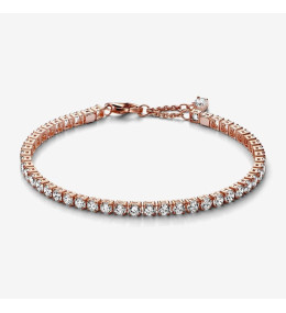 Bracelet Pandora Timeless, rivière scintillant, en métal doré or rose 585/1000, 581469C01