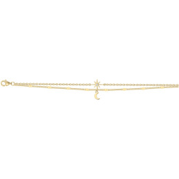 Bracelet plaqué or, La Garçonne Diamant, 26300042