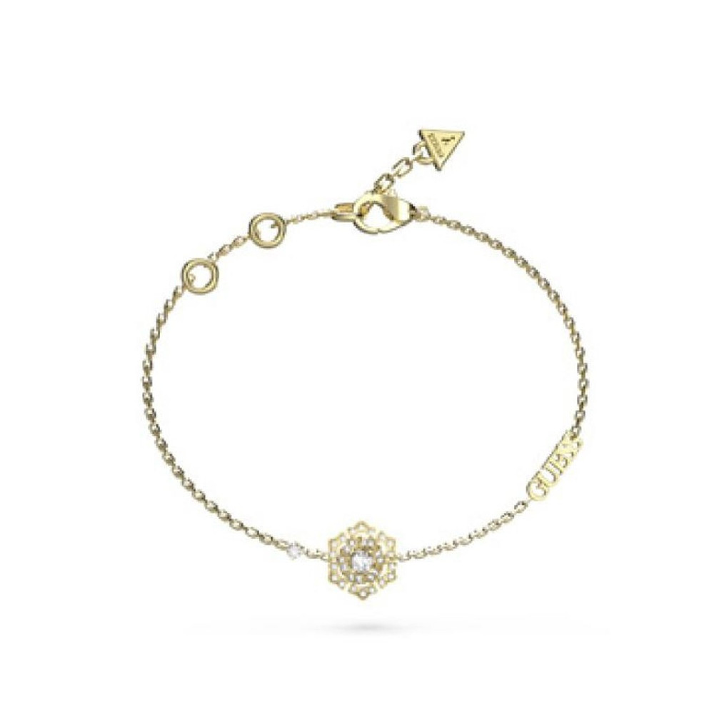 Bracelet femme Guess, Le fleur, acier PVD jaune, JUBB04557JWYGS