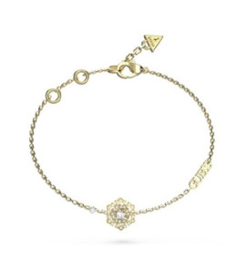 Bracelet femme Guess, Le fleur, acier PVD jaune, JUBB04557JWYGS