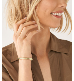 Bracelet, Harlow Linear Texture, en acier inoxydable, doré FOSSIL, JF04117710