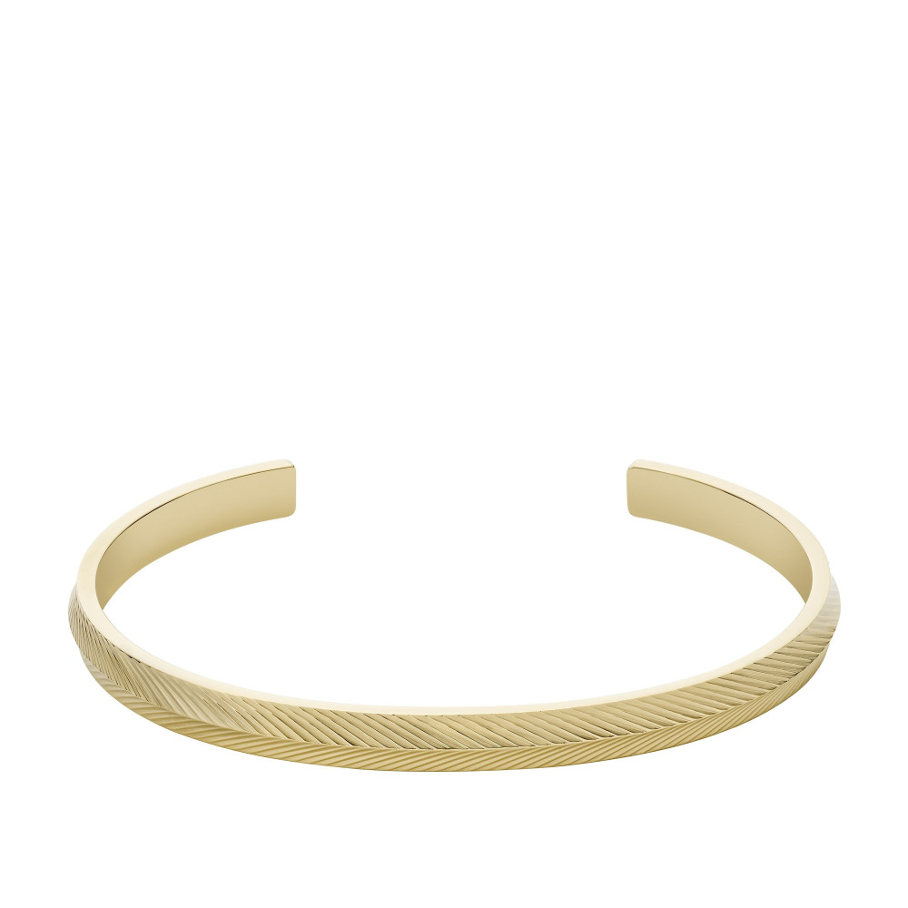 Bracelet, Harlow Linear Texture, en acier inoxydable, doré FOSSIL, JF04117710