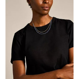 Le Collier Femme FOSSIL, All stacked up, en acier et Lapis lazuli, JA7247710