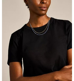 Le Collier Femme FOSSIL, All stacked up, en acier et Lapis lazuli, JA7247710