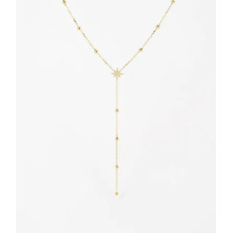 Le Collier Isaac en acier PVD jaune, ZAG bijoux, SNM18288-01UNI