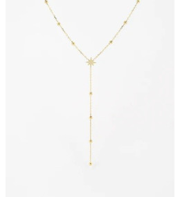 Le Collier Isaac en acier PVD jaune, ZAG bijoux, SNM18288-01UNI