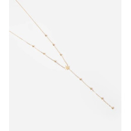 Collier Isaac en acier PVD jaune, ZAG bijoux, SNM18288-01UNI