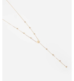 Collier Isaac en acier PVD jaune, ZAG bijoux, SNM18288-01UNI