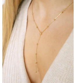 Le Collier Isaac en acier PVD jaune, ZAG bijoux, SNM18288-01UNI