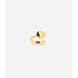 Bague ajustable Hug en acier PVD jaune, ZAG bijoux, SRL22056-01UNI