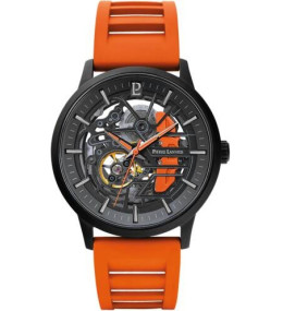 Montre homme Pierre Lannier, PADDOCK (orange), Automatique caoutchouc, 341A499