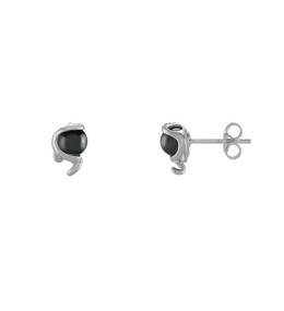 Boucles d'oreilles Jourdan Bijoux Dune, hématite et argent 925/1000, AJF170225E