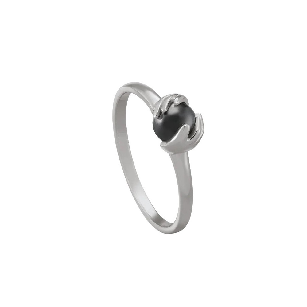 Bague Jourdan Bijoux Hélicé, argent 925/1000 et hématite, AJF170253R